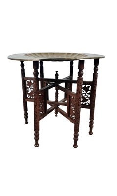 Lot 504 - TWO EASTERN FOLDING TABLES