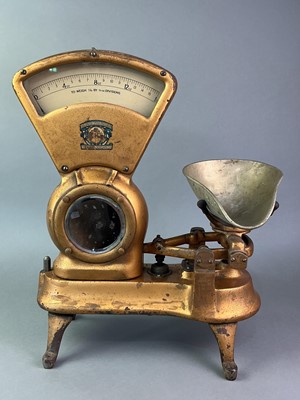 Lot 586 - SET OF VINTAGE SHOP COUNTER SCALES