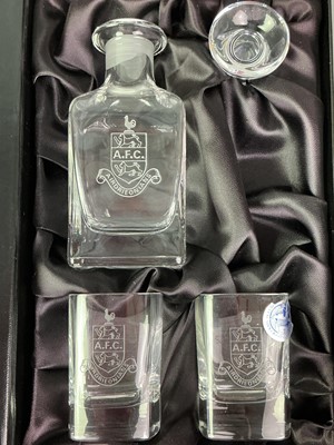 Lot 487 - RENNIE MACKINTOSH DECANTER AND GLASS SET