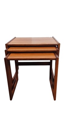 Lot 472 - MID CENTURY G PLAN TEAK NEST OF THREE TABLES