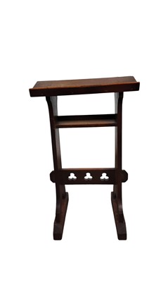 Lot 593 - OAK GOTHIC STYLE PRAYER BENCH