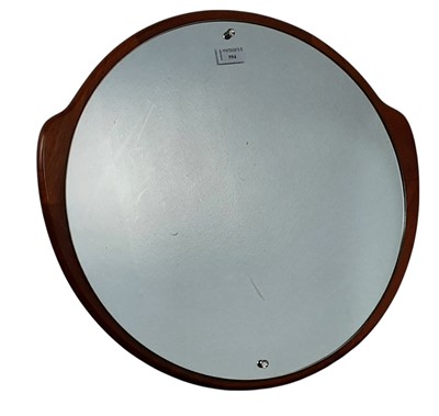 Lot 594 - TEAK WALL MIRROR