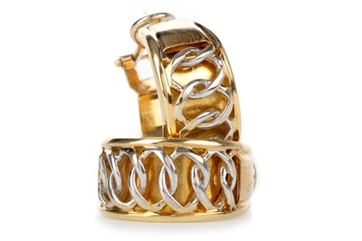 Lot 688 - PAIR OF HOOP EARRINGS