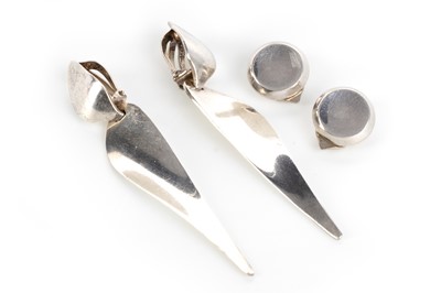 Lot 699 - GEORG JENSEN, PAIR OF EARRINGS