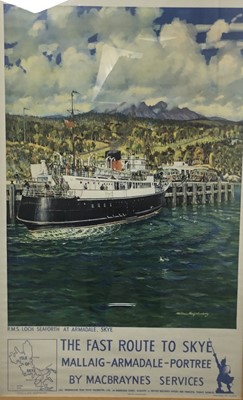 Lot 625 - 1950s STYLE MACBRAYNES ADVERTISING POSTER