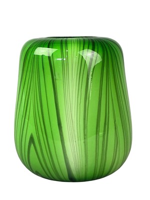 Lot 627 - RETRO GREEN GLASS VASE