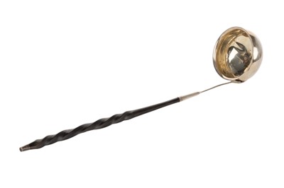 Lot 916 - GEORGE III SILVER PUNCH LADLE