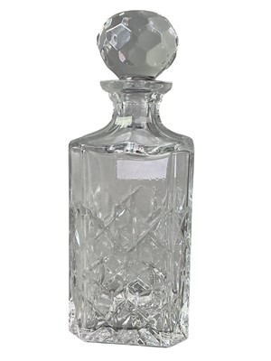 Lot 653 - TIFFANY & CO CRYSTAL GLASS DECANTER