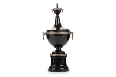 Lot 446 - RARE REGENCY TREEN AND SILVER MOUNTED SEWING COMPENDIUM
