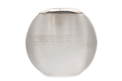 Lot 449 - EDWARDIAN SILVER MOUNTED GLASS MATCH STRIKER