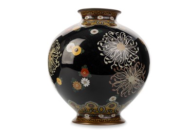 Lot 1227 - JAPANESE CLOISONNE ENAMEL VASE