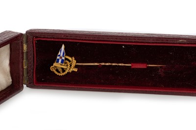 Lot 635 - VICTORIAN YACHTING STICK PIN