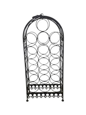 Lot 557 - GROUP OF WROUGHT IRON WINE RACKS