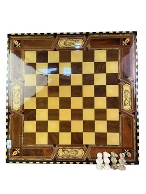 Lot 683 - ONYX CHESS SET