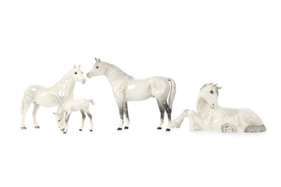 Lot 466 - BESWICK, GROUP OF FOUR HORSES