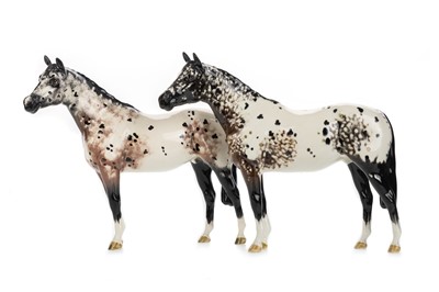 Lot 468 - BESWICK, PAIR OF APPALOOSA HORSES