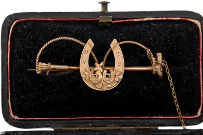 Lot 732 - VICTORIAN EQUESTRIAN BROOCH