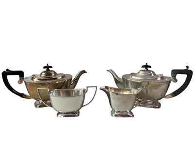 Lot 571 - PICQUOT WARE FOUR PIECE TEA SERVICE
