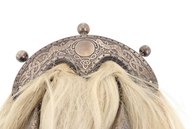 Lot 62 - SILVER MOUNTED HORSE HAIR SPORRAN