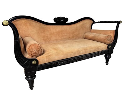 Lot 550a - VICTORIAN TWO SEAT SETTEE