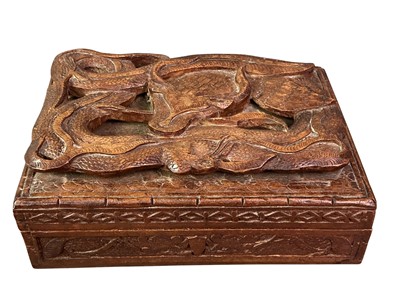 Lot 17 - TWO CHINESE HARDWOOD BOXES