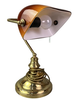 Lot 28 - BRASS DESK LAMP