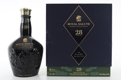 Lot 11 - CHIVAS ROYAL SALUTE 28 YEAR OLD THE FLASK EDITION