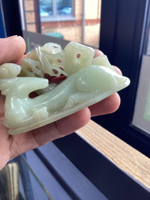Lot 1431 - CHINESE JADE CARVING