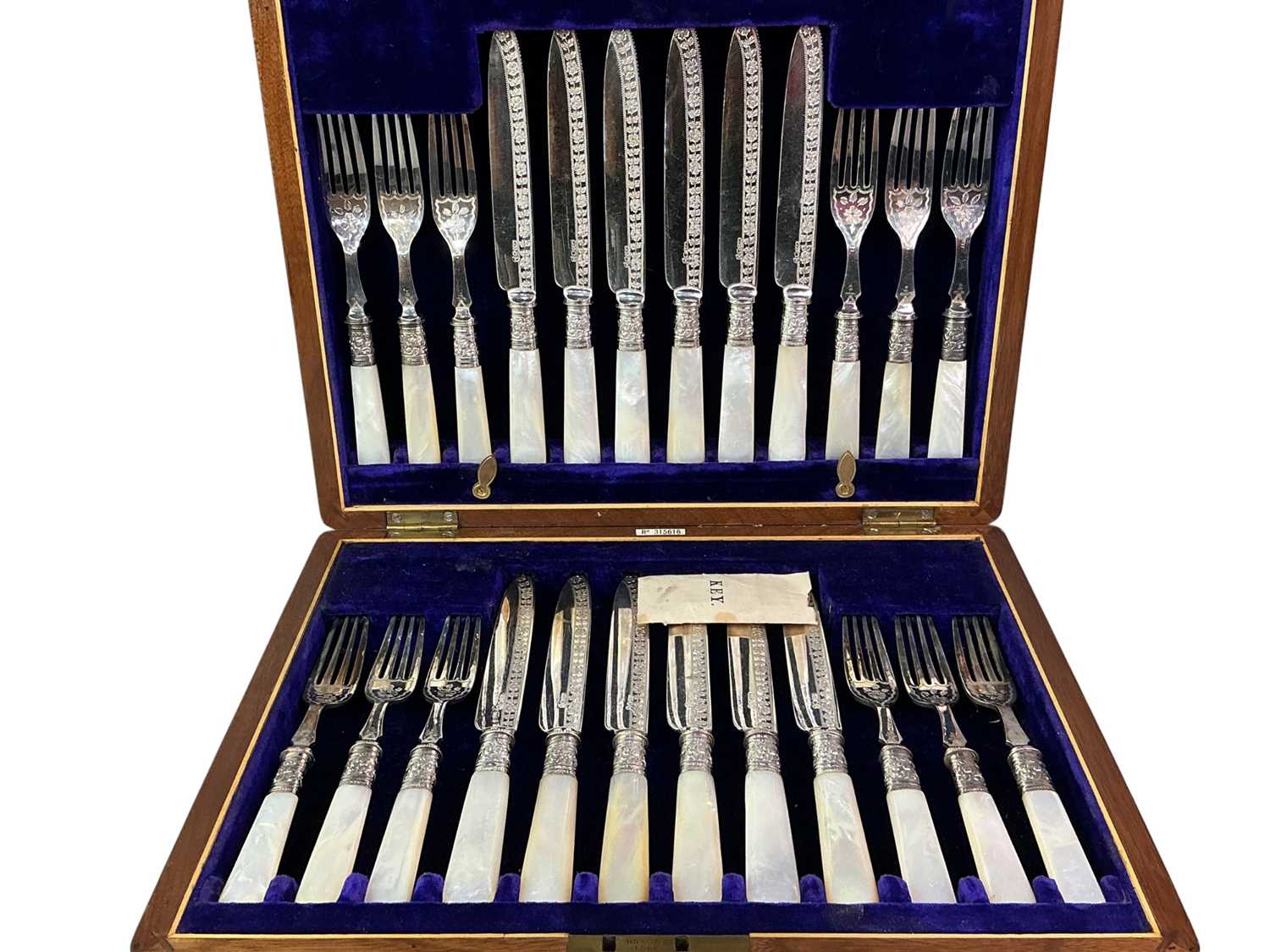 Lot 75 - SUITE OF SILVER PLATED CUTLERY
