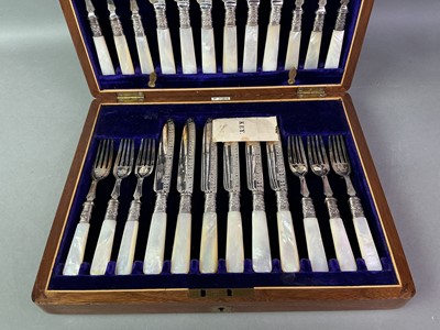 Lot 75 - SUITE OF SILVER PLATED CUTLERY