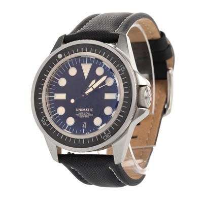 Lot 822 - UNIMATIC, MODELLO UNO PROFESSIONAL AUTOMATIC DIVER'S WRISTWATCH