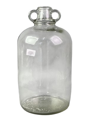 Lot 201 - SET OF THREE GLASS JARS