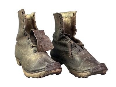 Lot 149 - PAIR OF VICTORIAN LEATHER CHILD'S SHOES