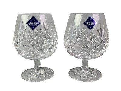 Lot 125 - GROUP OF CRYSTAL GLASSES