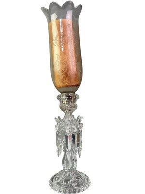 Lot 128 - GLASS TABLE LUSTRE