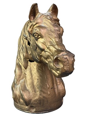 Lot 266 - CAST IRON HORSE HEAD