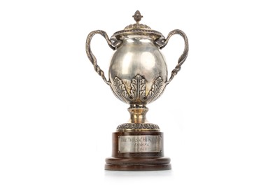 Lot 965 - GEORGE V SILVER PRESENTATION TROPHY AND COVER