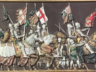 Lot 277 - THREE REPLICA MEDIEVAL PLAQUES