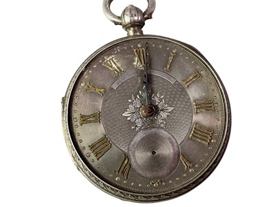 Lot 195 - SILVER POCKET WATCH