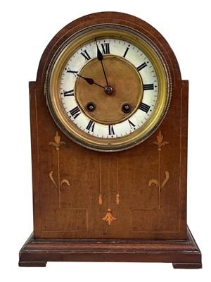 Lot 276 - TWO EDWARDIAN MANTEL CLOCKS