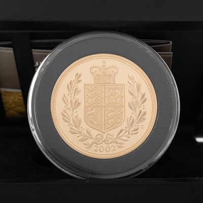 Lot 9 - 2002 GOLD £5 GOLDEN JUBILEE PROOF COIN