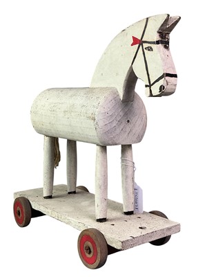 Lot 213 - GROUP OF VINTAGE WOODEN TOYS