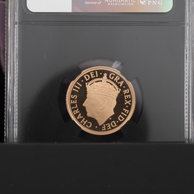 Lot 14 - CHARLES III GOLD PROOF 2023 SOVEREIGN COIN