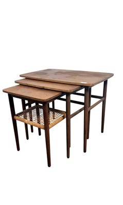 Lot 254 - DANISH TEAK NEST OF TABLES