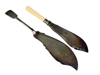 Lot 334 - SET OF SILVER PLATED FISH KNIVES AND FORKS