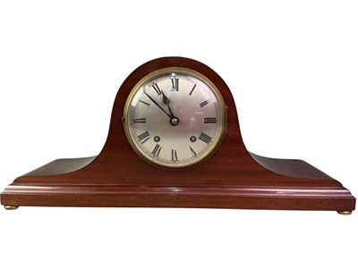 Lot 258 - MAHOGANY MANTEL CLOCK