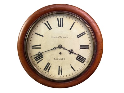 Lot 259 - VICTORIAN CIRCULAR WALL CLOCK