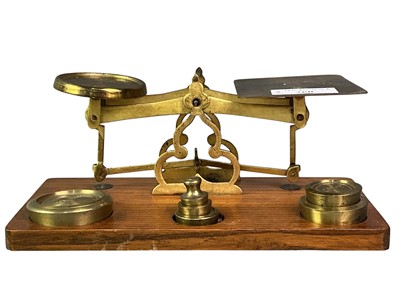 Lot 260 - SET OF VICTORIAN BRASS POSTAL SCALES