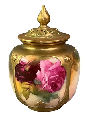 Lot 342 - ROYAL WORCESTER POT POTPOURRI