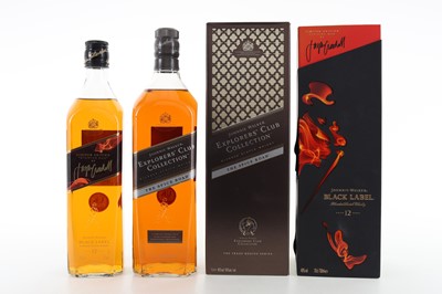 Lot 9 - JOHNNIE WALKER 12 YEAR OLD JASPER GOODALL & EXPLORER'S CLUB THE SPICE ROAD 1L
